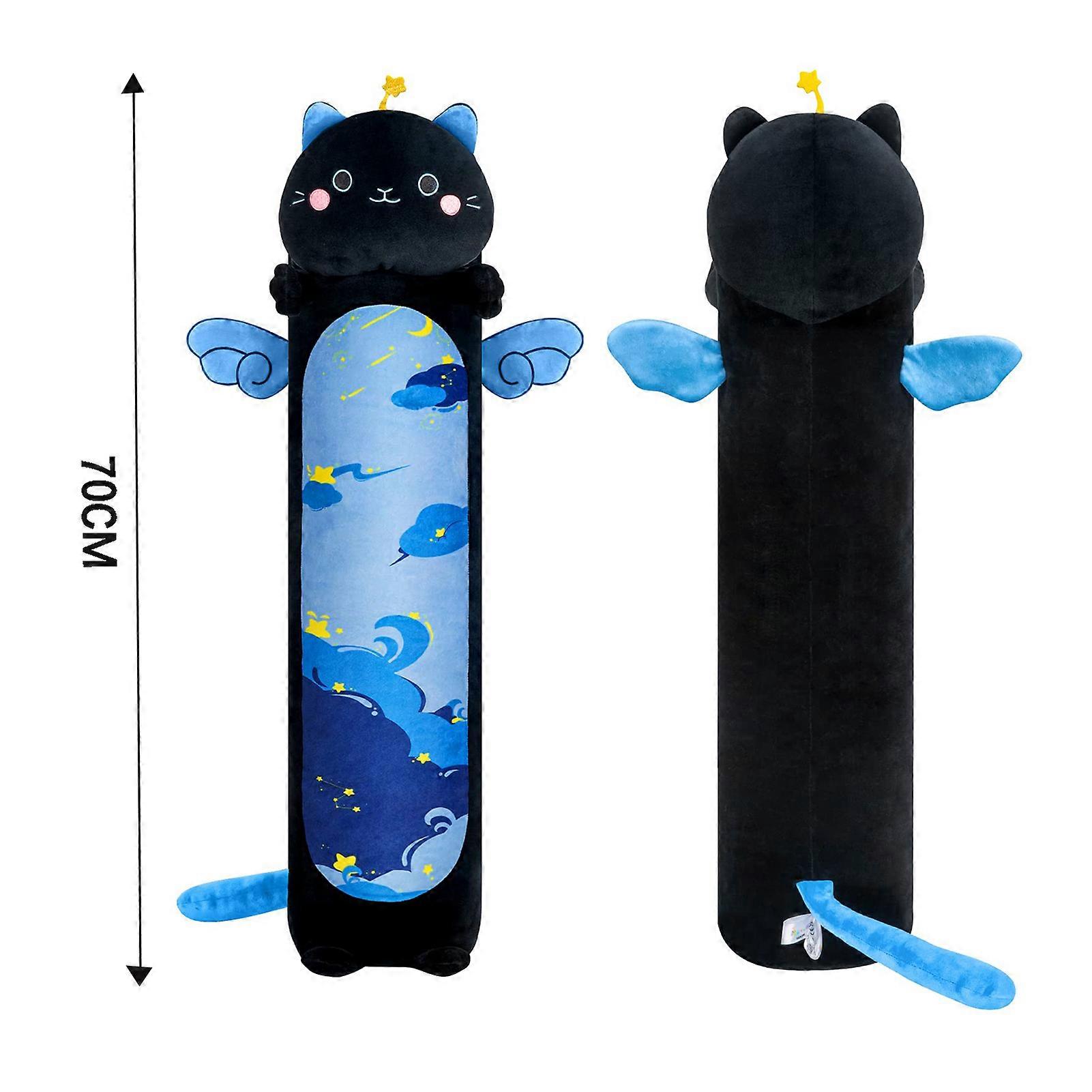 Mewaii Long Cat Plush Toy Kawaii Body Pillow Soft Comfortable Skin-friendly Plush Doll for Adults Kids Boys and Girls