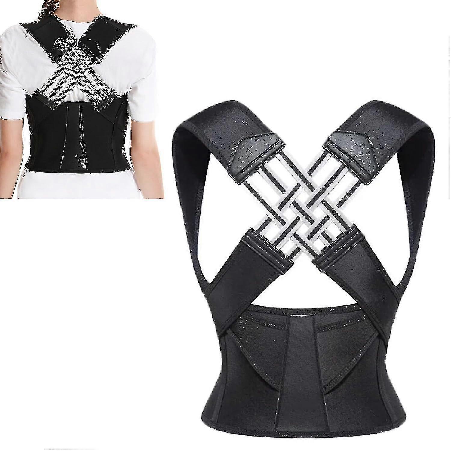 Adjable Back Posture Belt Home Gym Unisex, Back Straightener Posture Corrector, Back B Compatible Posture Tw