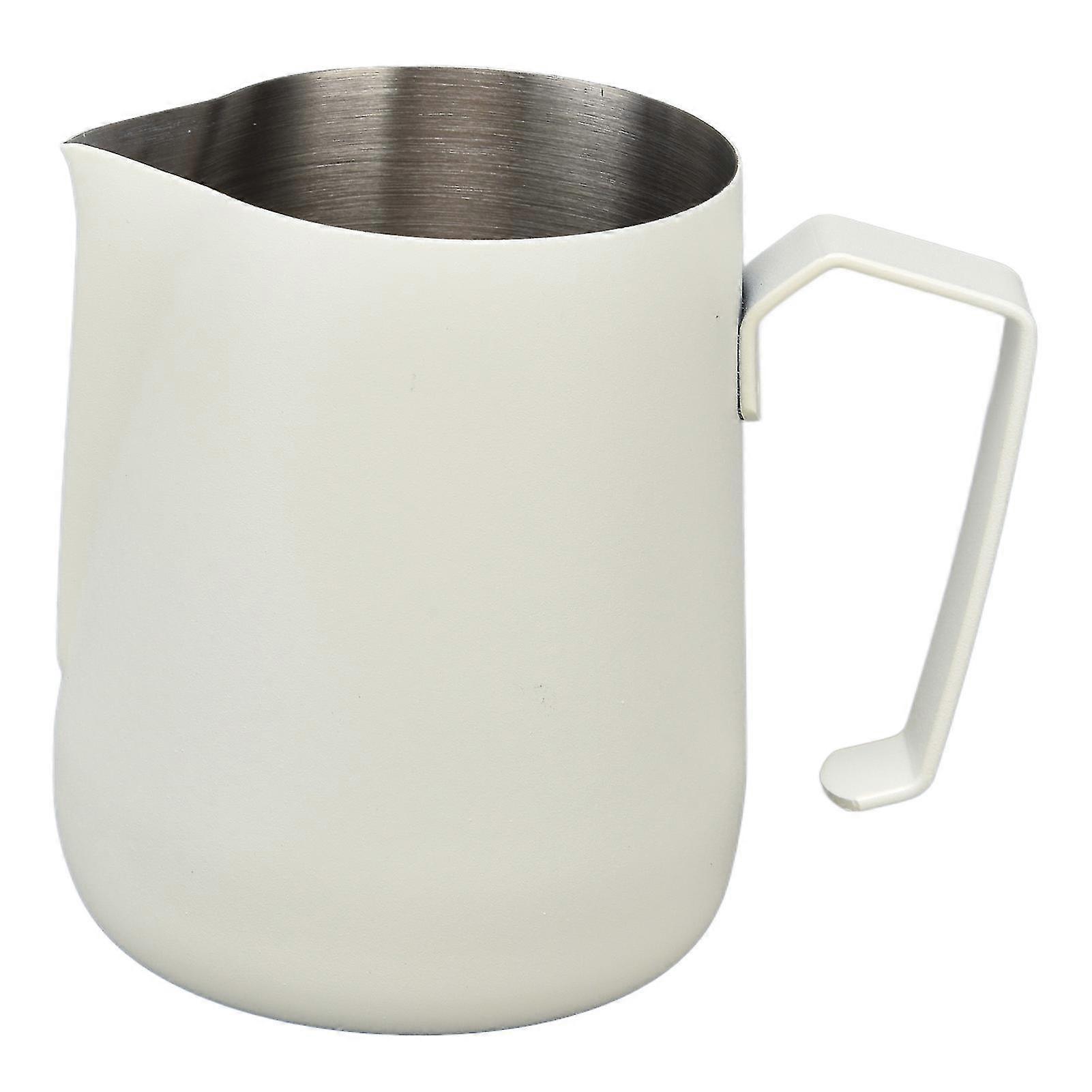 450ml Milk Frothing Pitcher with Pointed Spout for Coffee Machine - Thickened Frother Cup for Cafe