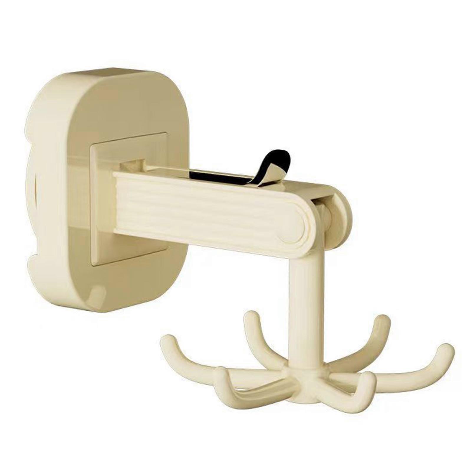 Rotatable Suction Cup Hanging Hook with Multi Hook Multi-purpose Stable Wall Hook for Home Kitchen Bedroom