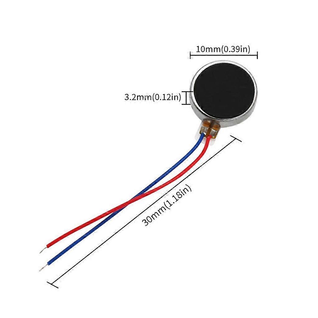 10 Mm × 3 Mm Miniatur-Vibrationsmotor – 10.000 U/min, 1,5–3,7 V DC, Selbstklebend, Flachbauform Für Tablets & Kleine Geräte
