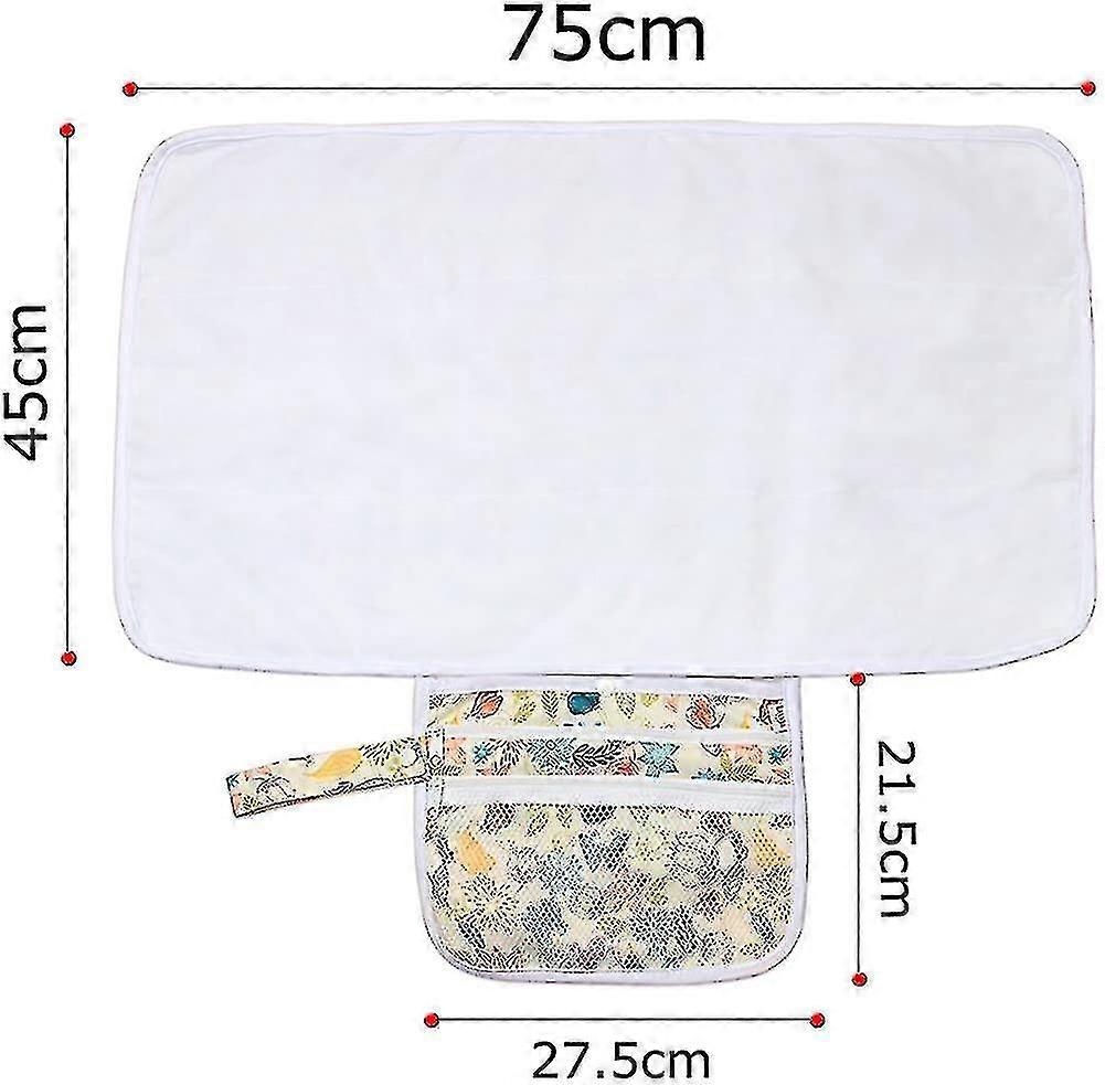 Changing Mat For On The Go, Portable Changing Mat, Diaper Mat With Pockets