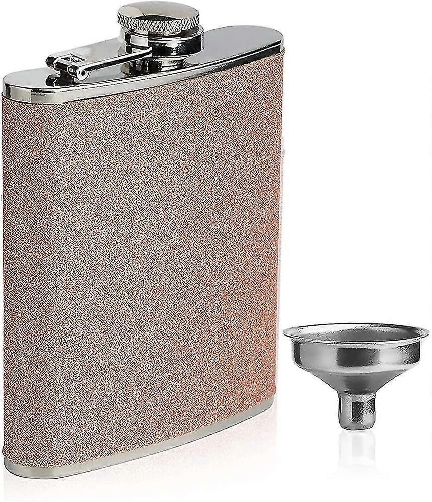 روز الذهب قارورة للخمور للنساء مضحك تسرب بريق الورك قارورة