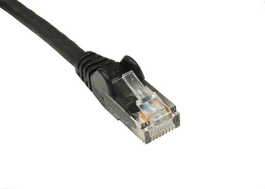 30m Black Network Cable - Cat5e (enhanced) / Rj45 / Ethernet/patch/lan/router/modem / 10/100