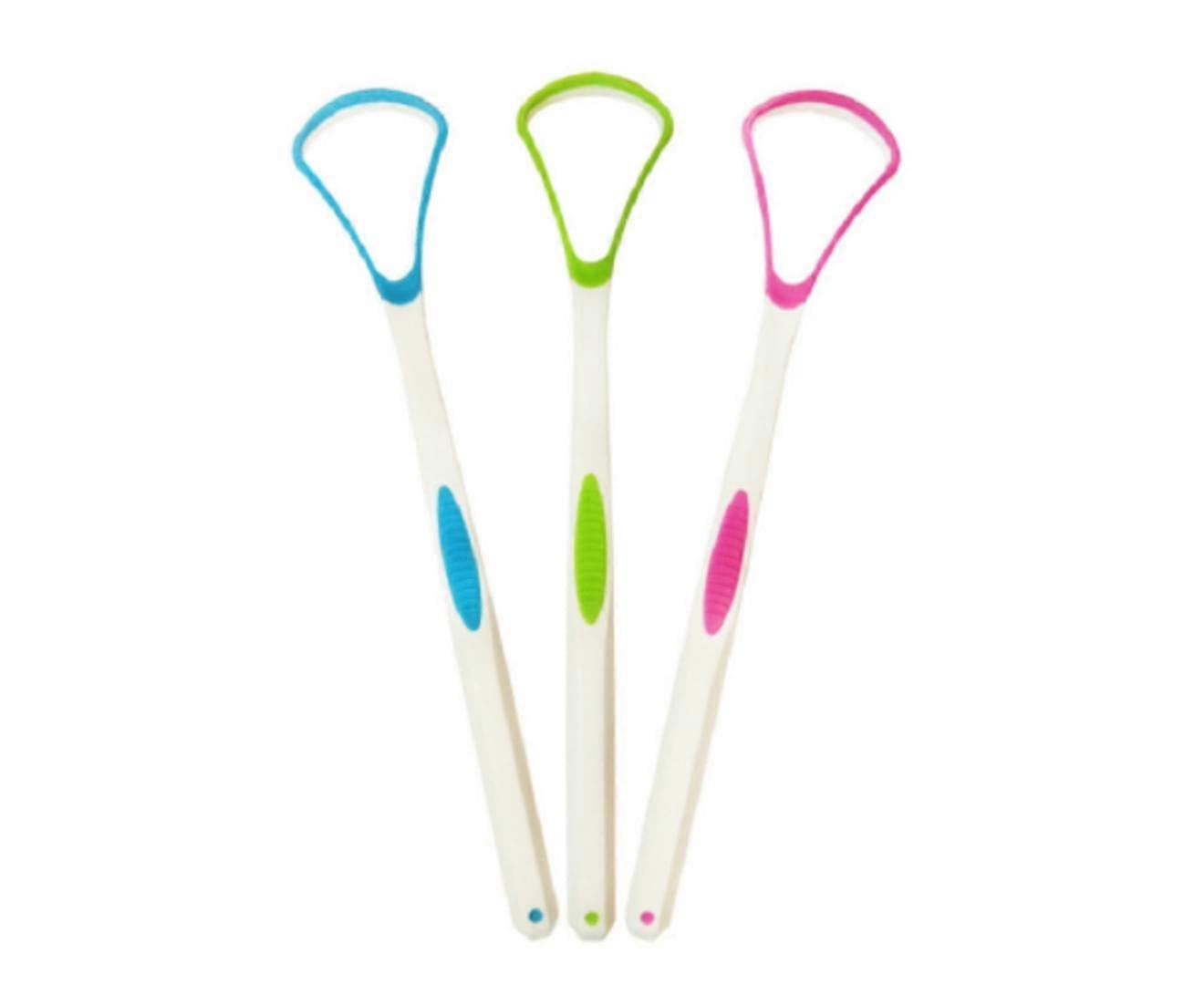 Tongue Scraper Cleaner 100% BPA Free Tongue Scrapers with Travel Handy Case for Healthy Oral Care, Easy to Use (3 PACK)