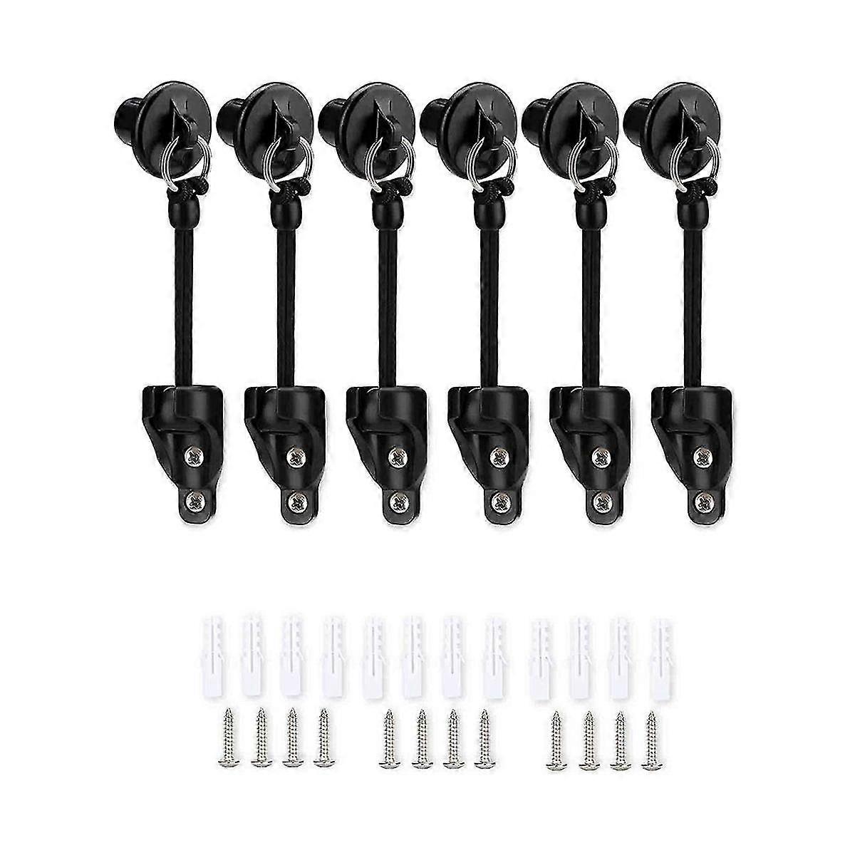 Oppgradert Bungee Kit og End Cap Utendørs Roller Sun Shade Replacement Part Shade Tie Downs Elastic W