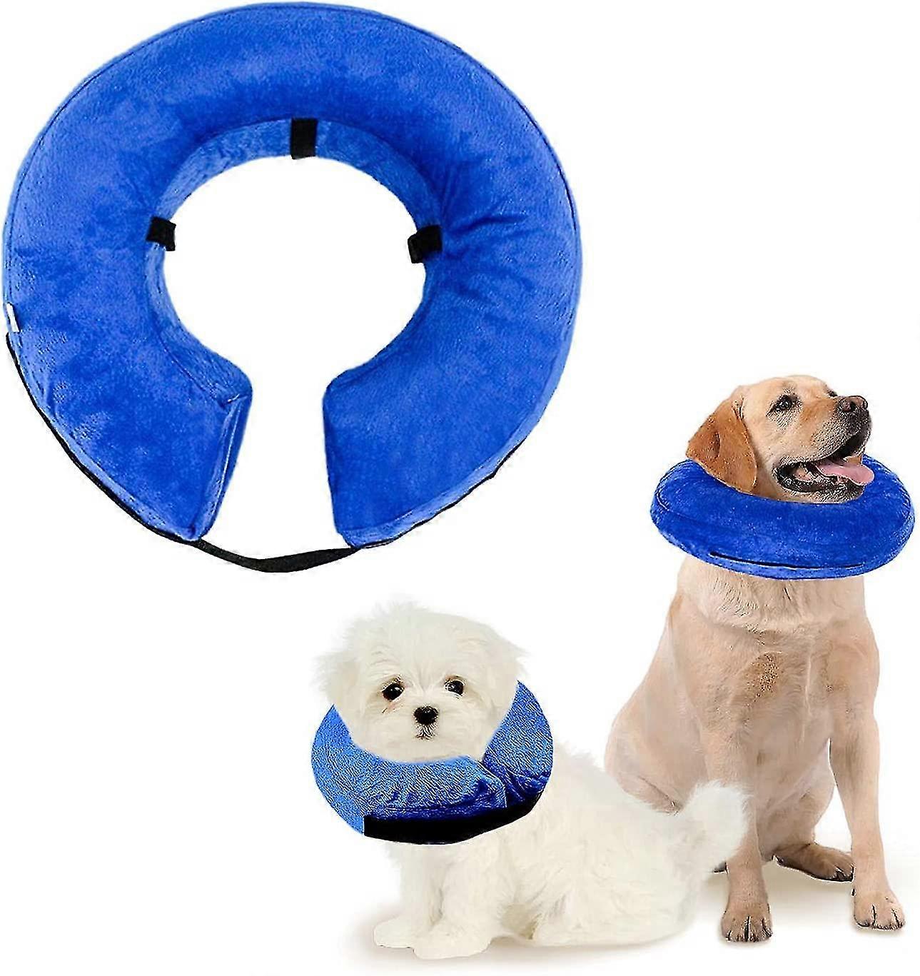inflatable pet cover-washable protective collar-soft collar with adjustable buckle-m