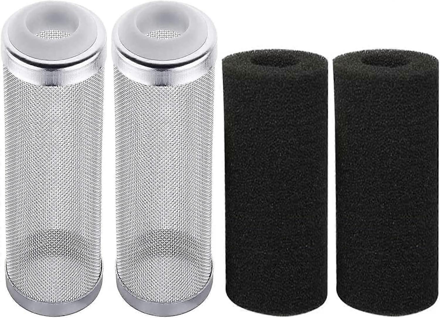 Filter Guard Mesh Protection Stainless Steel Filter Inlet Filter Sponge 16mm Filter Guard Filter Protection (4 Pieces)