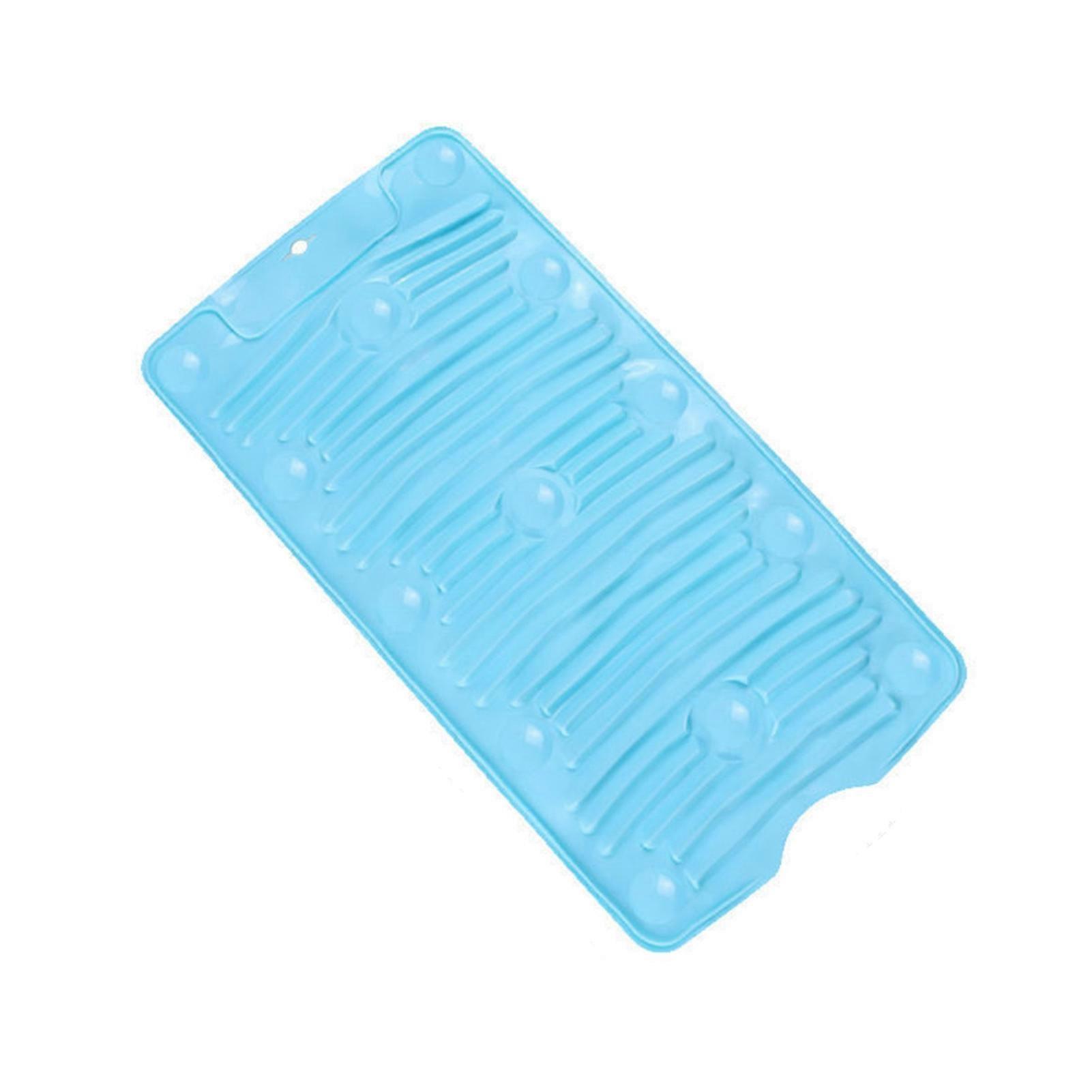 Laundry Board Foldable Non-slip Suction Silicone Portable Folding Dirty Clothes Washing Board Daily Use KAESI
