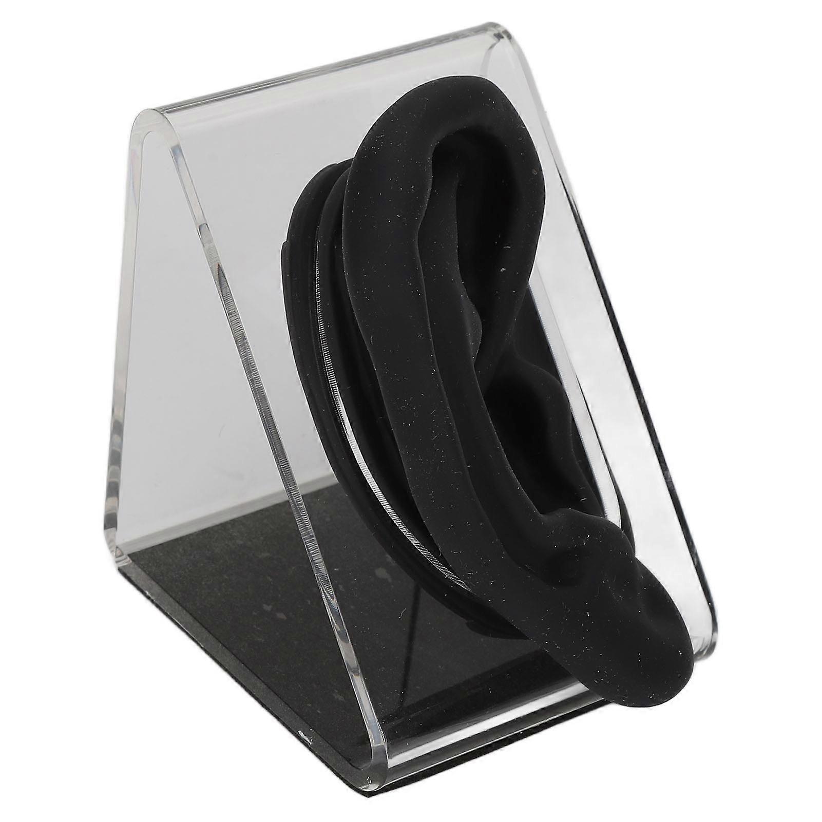 Silicone Ear Model Simulation Soft Silicone Single Human Ear Mould for Practice Acupuncture Earring Display