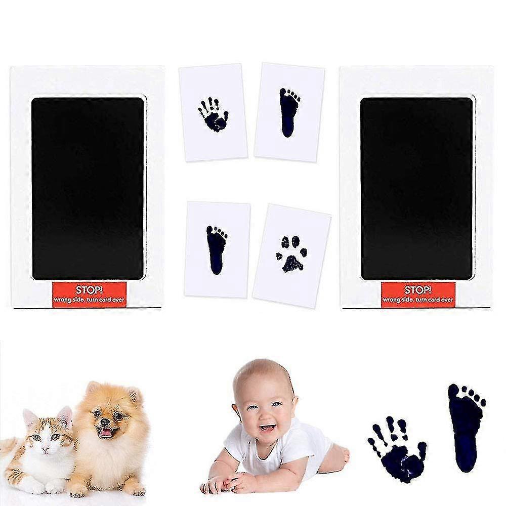 Baby Footprints Or Handprints Set Paint Handprint Photo Frames
