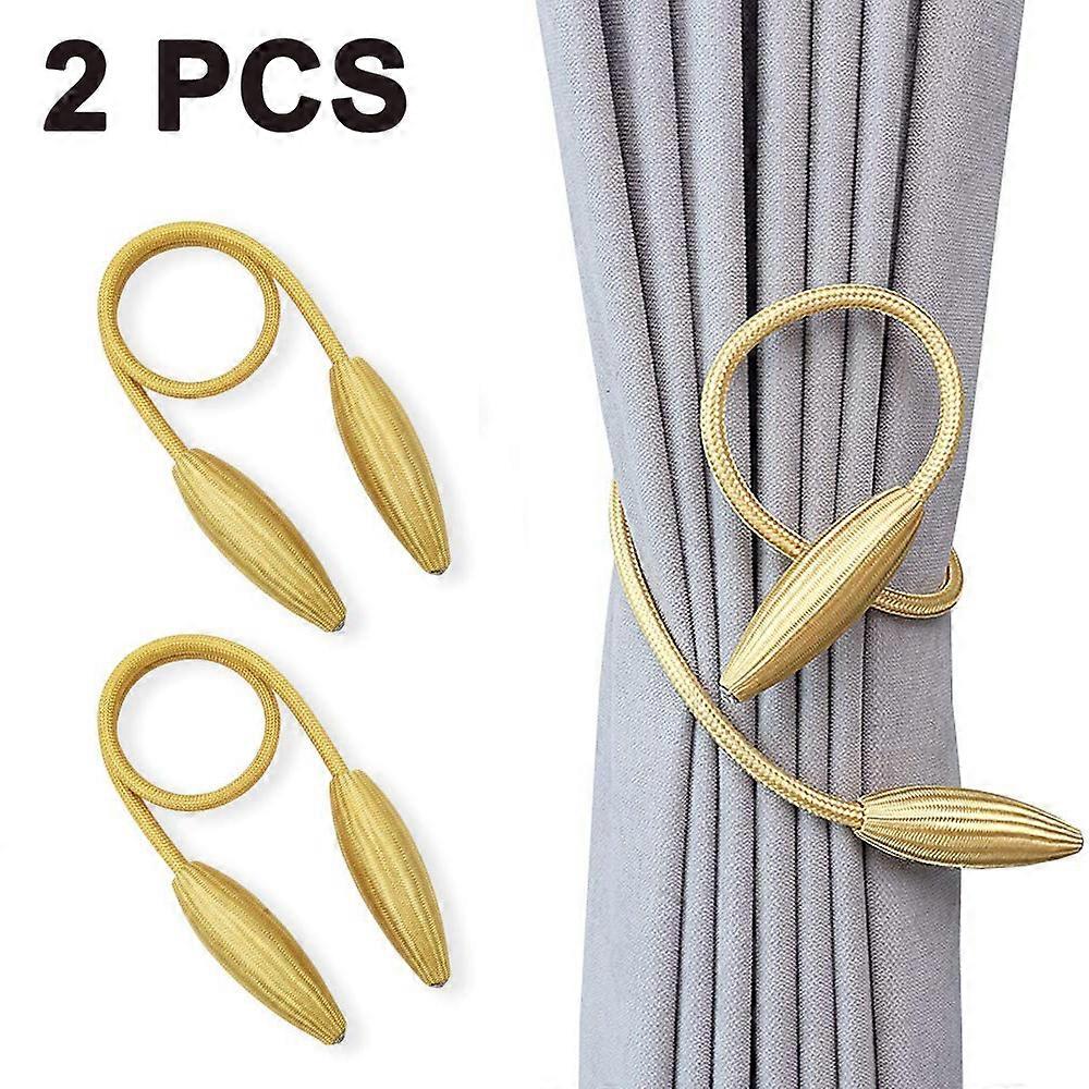 Magnetic Curtain Tiebacks - Convenient Drape Tie Backs for Window Draperies2Pcs