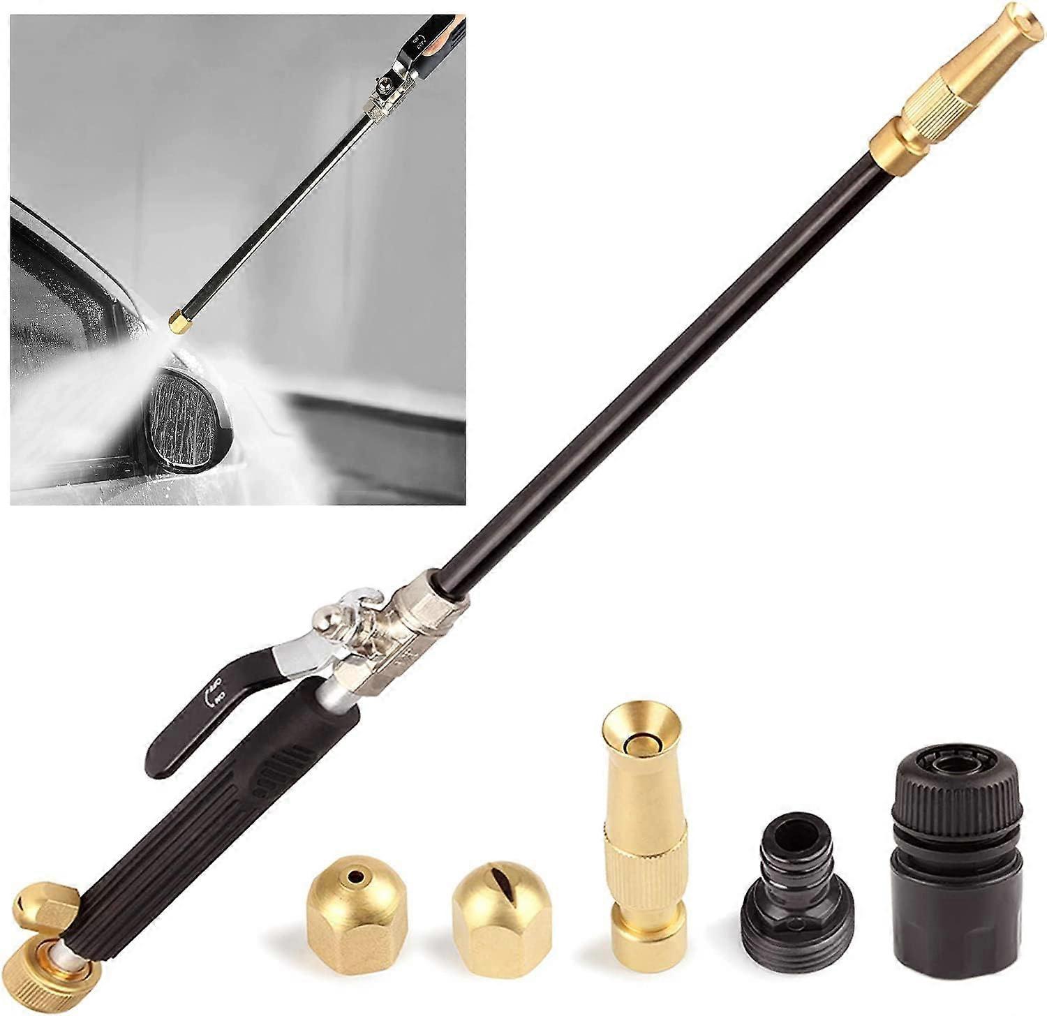 OUTTDID High Pressure Power Washer Gun, Portable Car Cleaner Gun Sprayer Wand with Flexible Hose Nozzle, Garden Hose End, 3 Hose Nozzles for Cleaning