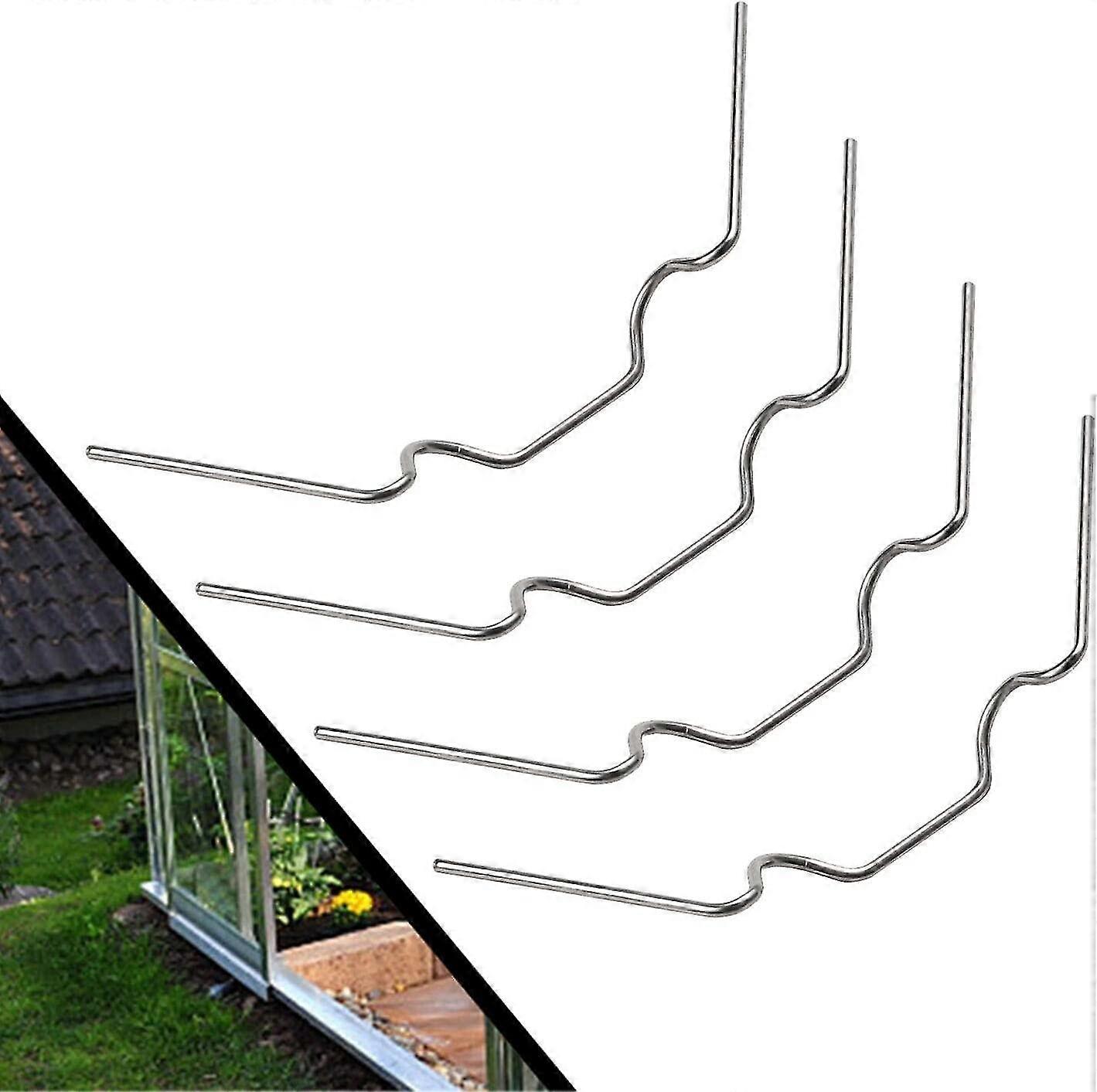 120 حزمة مشابك زجاجية للاحتباس الحراري ، مشابك من الفولاذ المقاوم للصدأ من النوع W - مثالية لمشابك الألواح المجوفة وملحقات الدفيئة الزجاجية