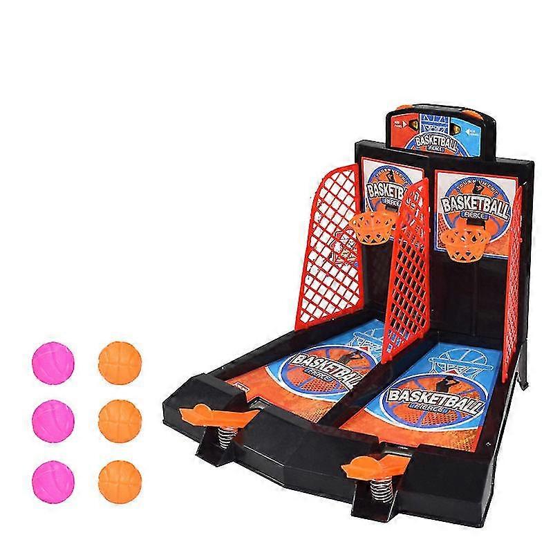 Basketball Shooting Game,2-player Desktop Table Basketball Games Classic Arcade Games Basketball Hoop Set