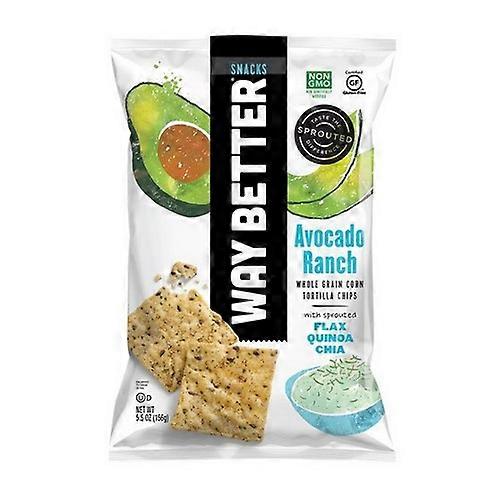 Way Better Snacks Avocado Ranch Tortilla Chips ,5.5 Oz(Case Of 12)