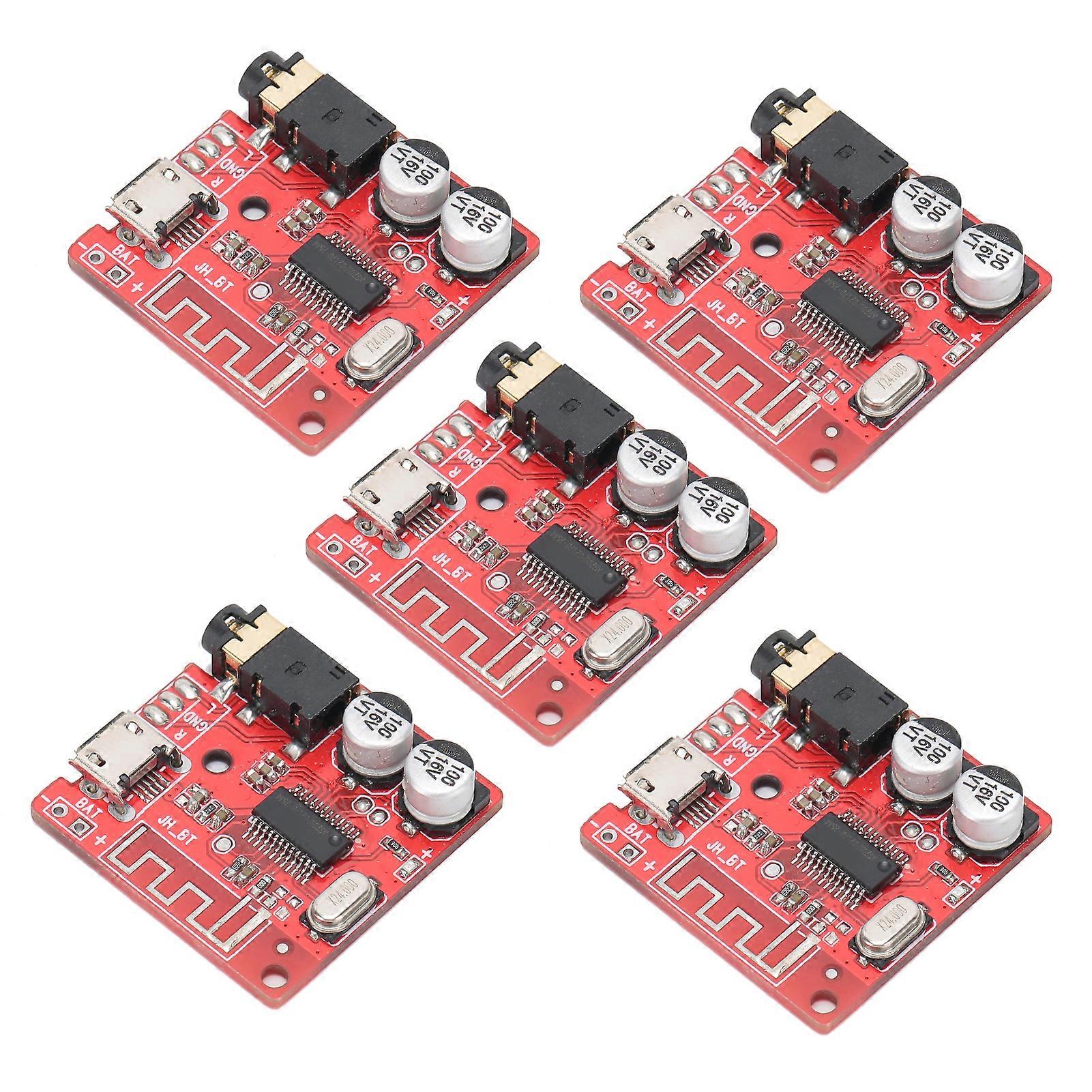 Bluetooth 5.0 Receiver Board 5PCS Wireless Stereo Music Module Lossless Decoder