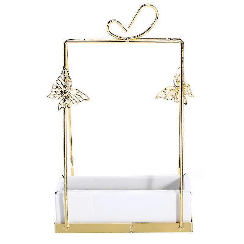 Iron + Paper Storage Holder For Decoration-c
