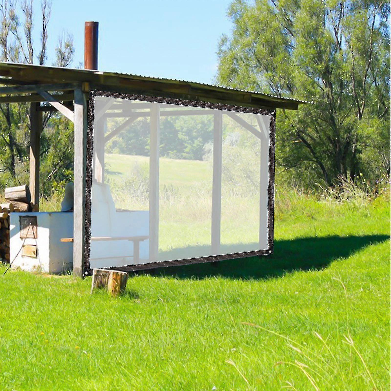 Clear Tarps In Multiple Sizes,Uv & Weather Resistant Vinyl Coated Pvc Tarps,Clear Tarps With Rustproof Gommets,Waterproof Greenhouse Tarp,Perfect For
