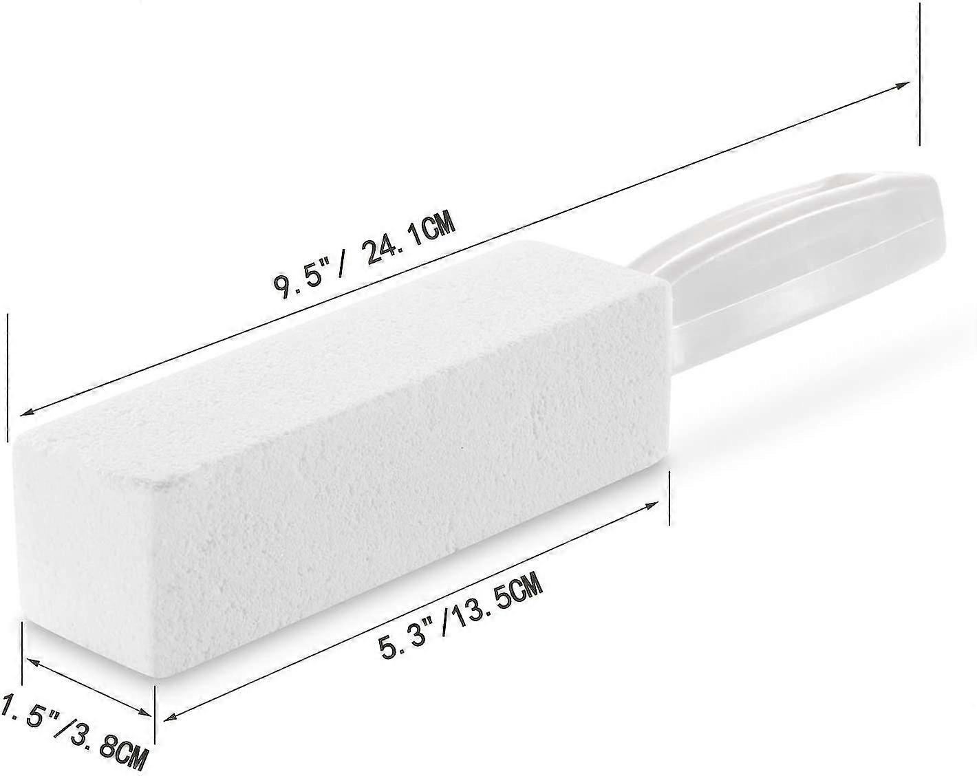 Toilet Cleaning Brush Grey 2 Piece Set