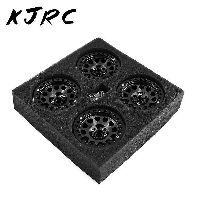 RC Car 2.2 Beadlock Wheel Rim 4Pcs CNC Aluminum Alloy for 1/10 RC Crawler Car Axial SCX10 90046 AXI03007 TRX4 VS4-10 Redcat Gen8
