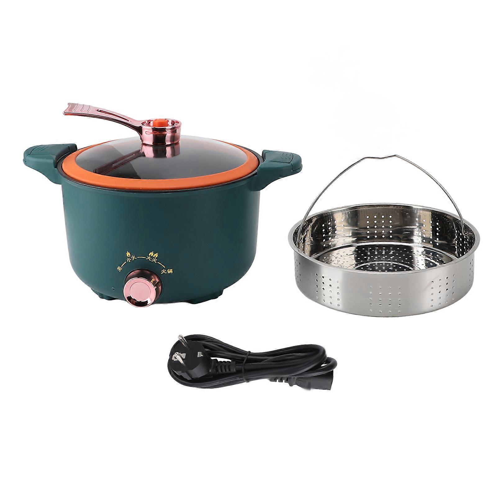 Micro Pressure Cooker 1000W 4L Multi Function Electric Cooker Non Stick Cooking Pot with Steaming Basket Anti Dry Burning