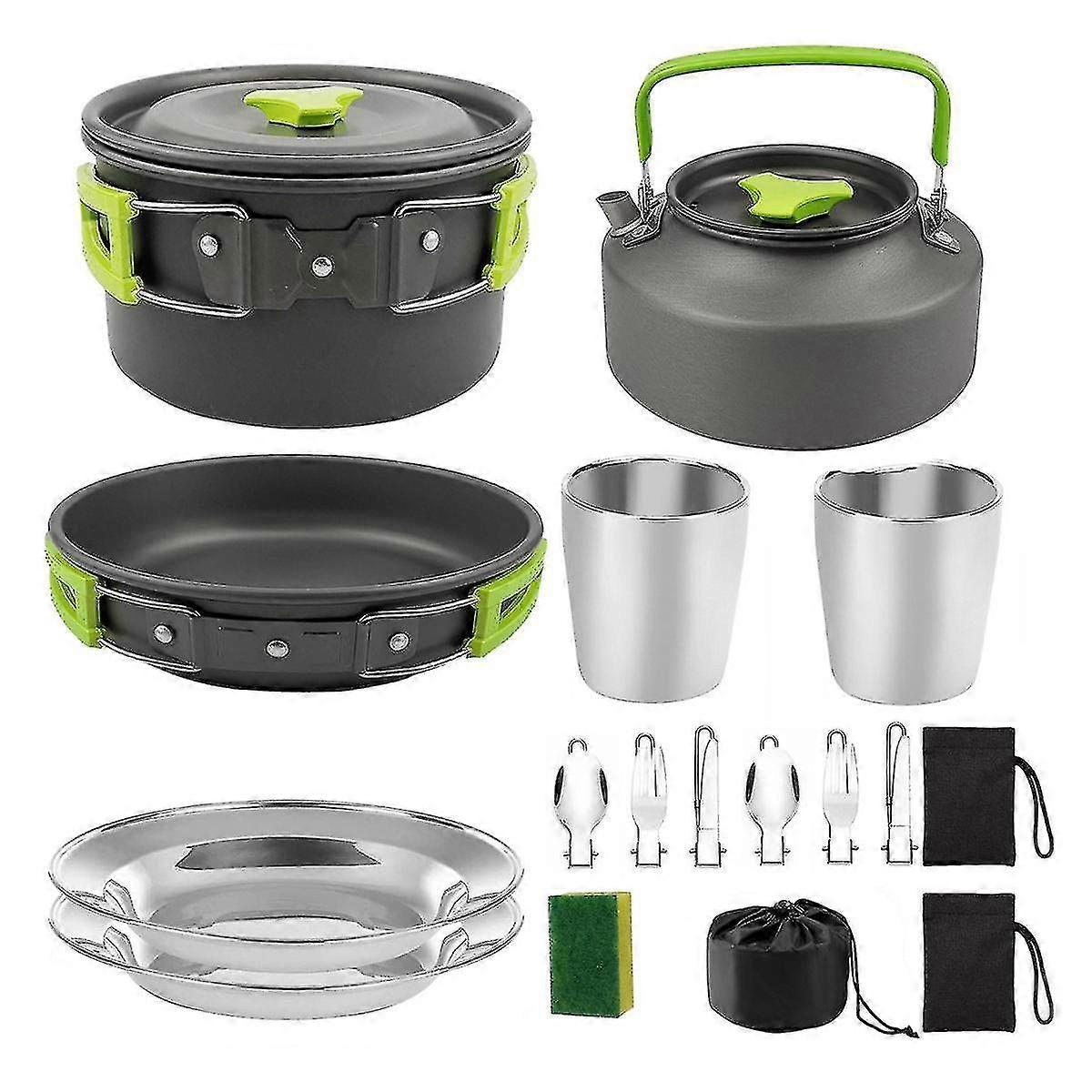 Cam Ware Portable Pot Pan Teaport Set Folding Outdoor Ing Set Hi Picnic Tablewa