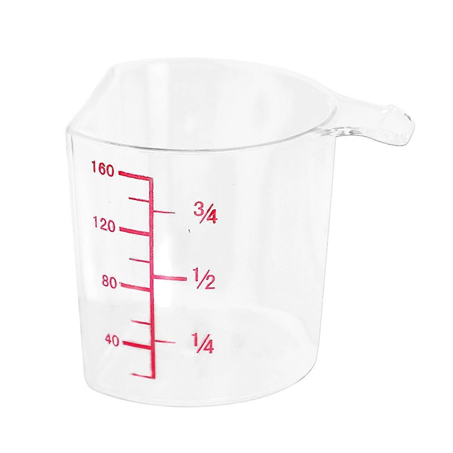180ML Plastic Rice Measuring Cup Precision with Handle Easy Storage Comapct Cooking Exact Measuremen