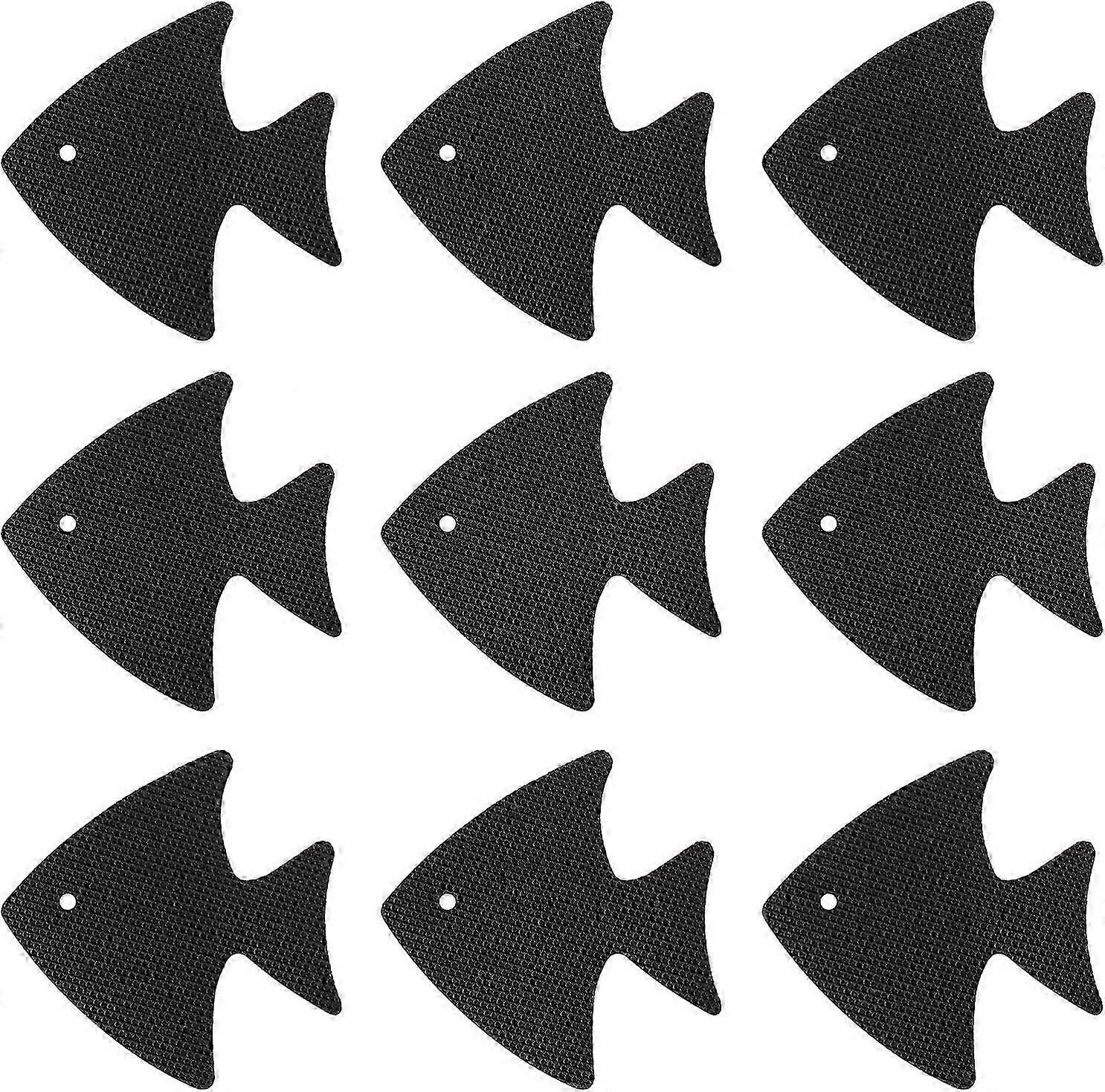 20pcs滑り止め安全浴槽ステッカー滑り止めバスルームステッカーシャワーストリップシャワー浴槽ステップ床の装飾黒魚用滑り止めテープ