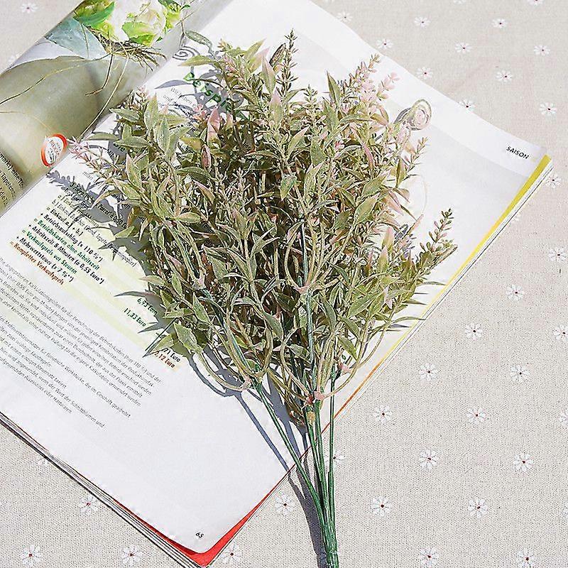 5 Fork Plus Powder Hippocampus Artificial Flowers for Home Decoration Ornaments Wedding Photography Manual Diy Vases for Stamen
