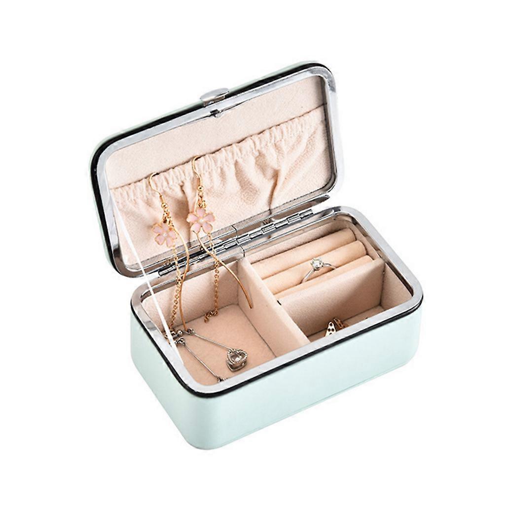 Multi-function Jewelry Organizer Display Case Portable Grids Storage Box