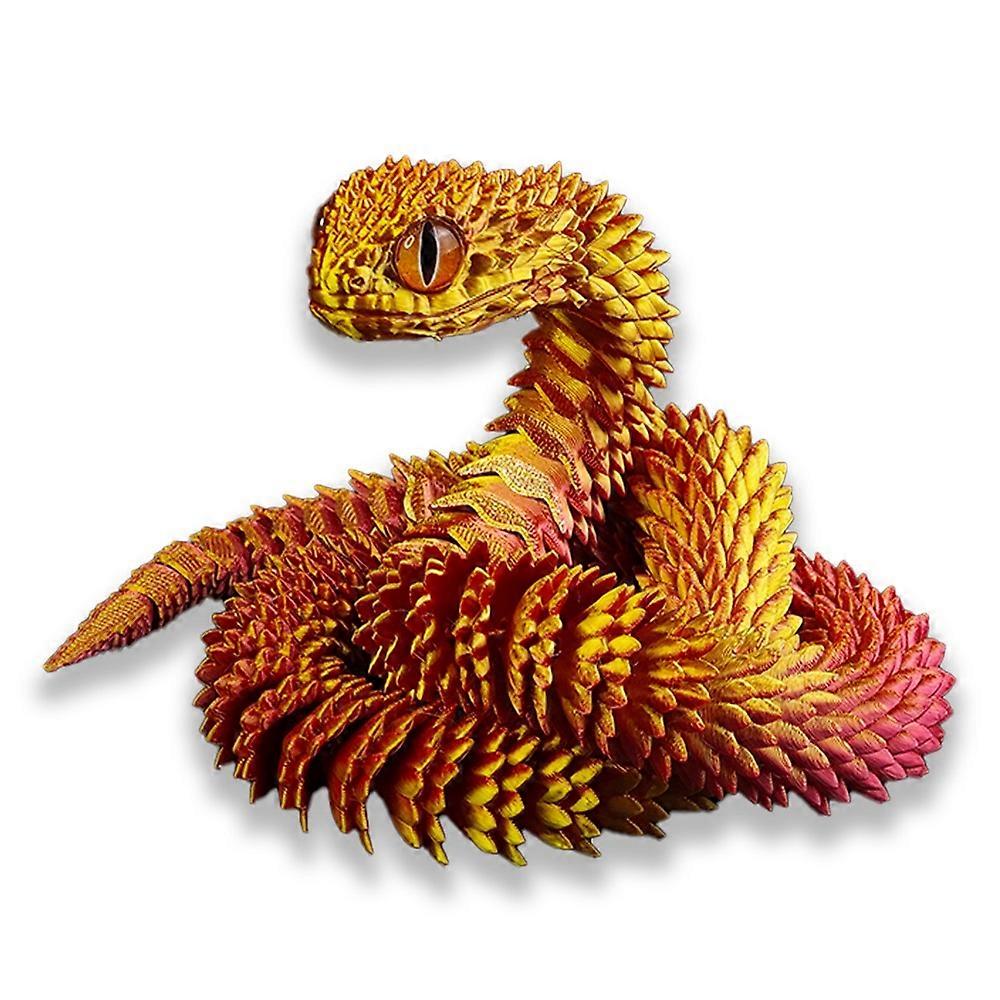3D Printed Scary Snake Flexible Joint Snake Toy Figures 60cm
