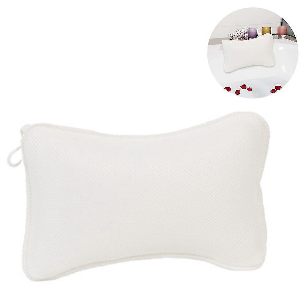 2025 Suitable Bath Pillow With 2 Suction Cups Neck Pillow Quick Drying Easy Cleaning