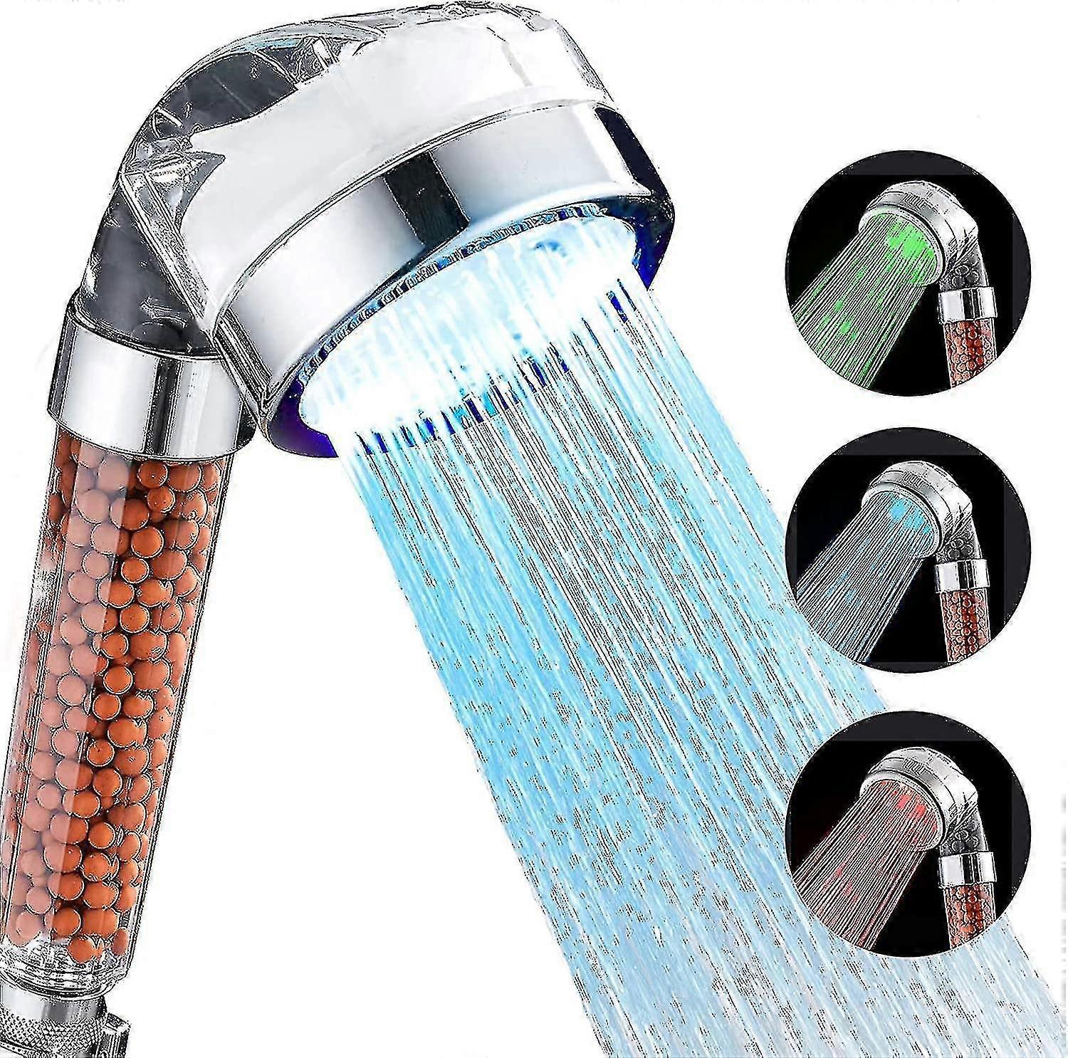 Color Changing Led Shower Head - High Pressure Filter Head