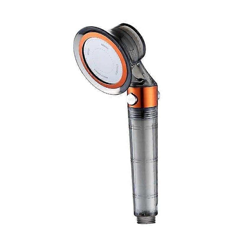 ZhangJi High Pressure Stop Button Switch Shower Head Rainfall Water Saving Replaceable Filter Nozzle for Bathroon Accessary