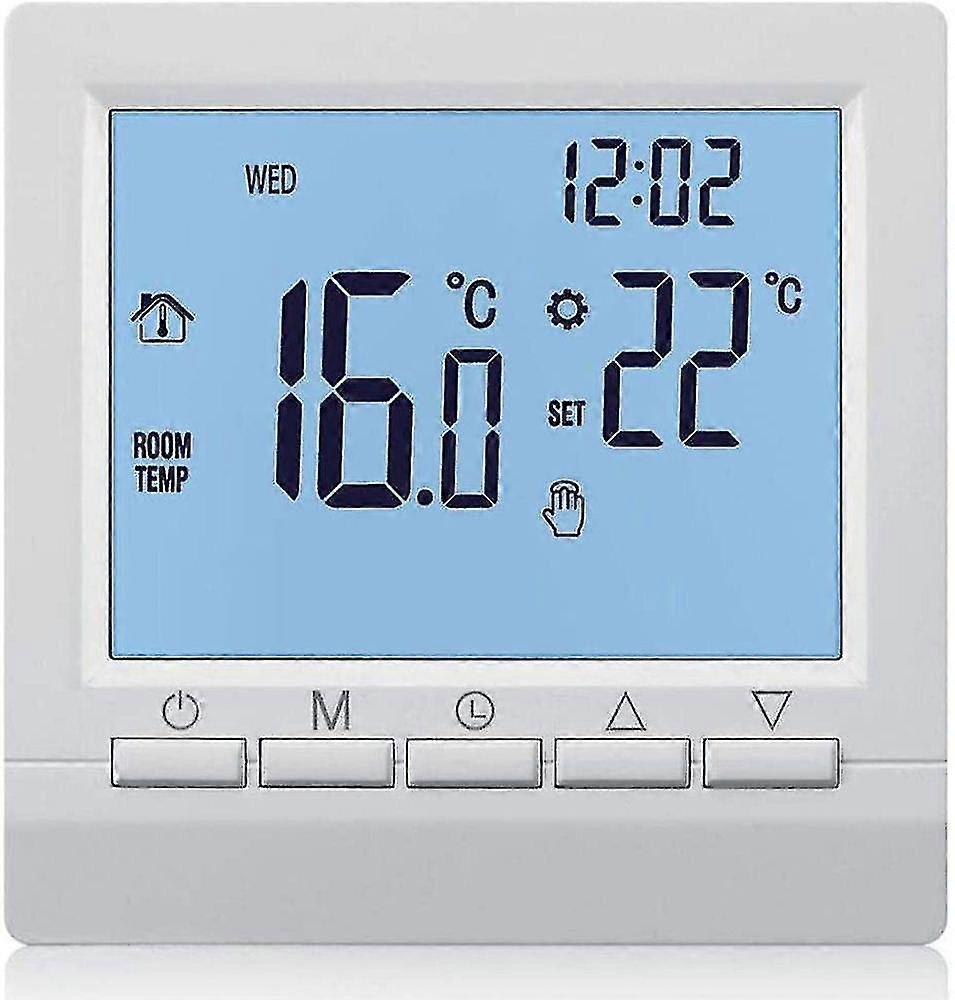 Digital Gas Boiler Thermostat 3A Weekly Programmable Room Temperature Controller