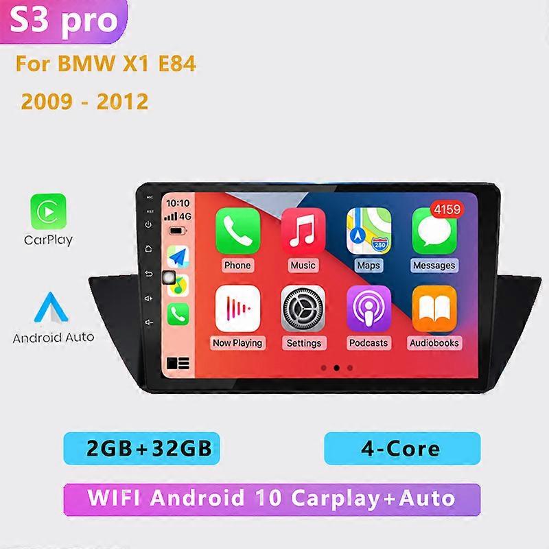 2din auto Android player 4G+64G Car radio multimedia Carplay GPS navigation DSP RDS for BMW X1 E84 2009 2010 2011 2012