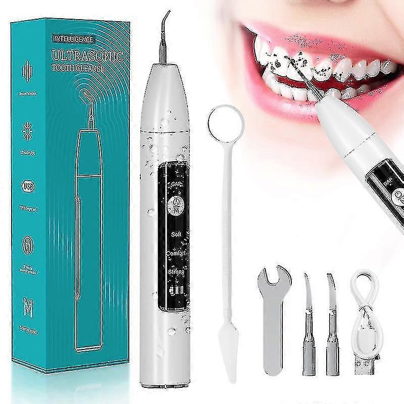 Ultrasonic Teeth Cleaner - Plaque Remover for Removing Tooth Stains