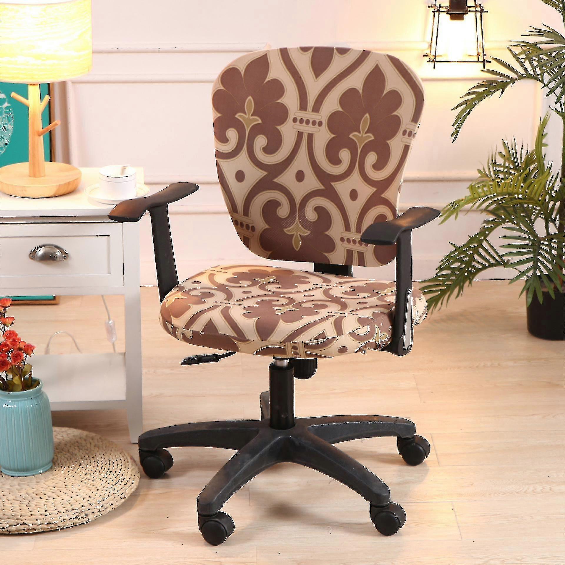 Καρέκλα γραφείου υπολογιστή Universal Washable Rotating Chair Slipcovers - W