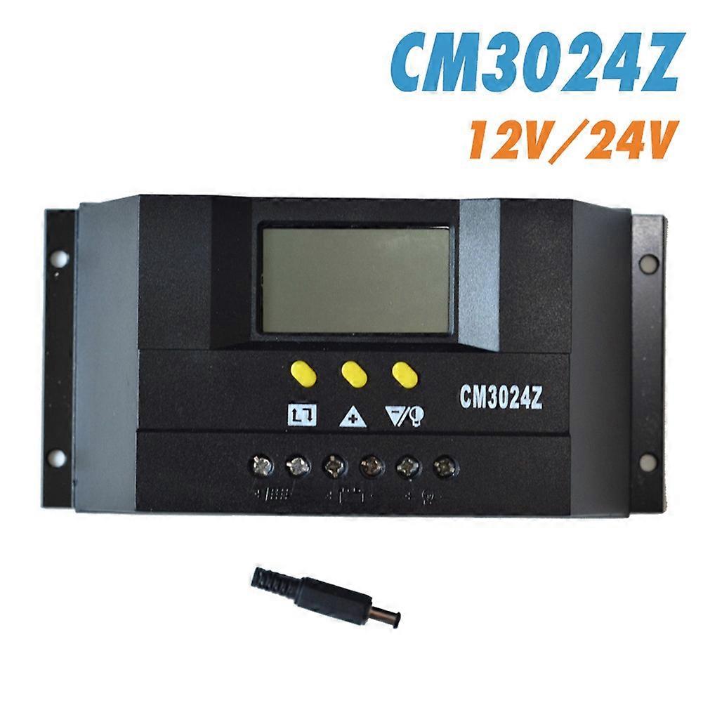 30A 24V PWM LCD Display Charging Voltage Regulator Solar Panel Charge Controller Mengxi