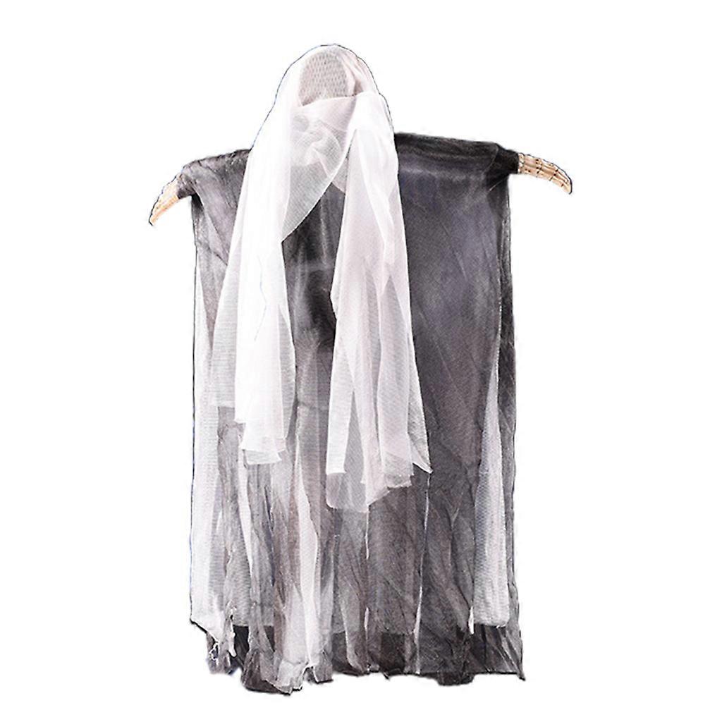 Floating Ghost Halloween Decoration Voice Control Light Emitting Horror Ghost