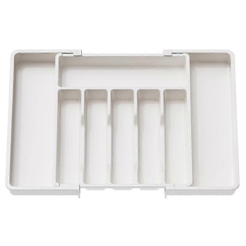 Cutlery Drawer Organiser, Expandable Utensil Tray For Kitchen, Adjustable Silverware And Flatware H