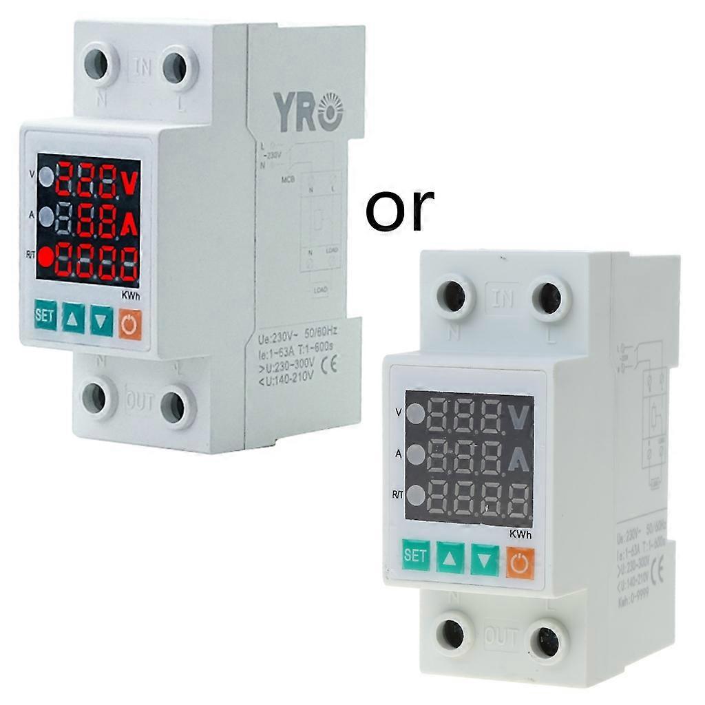 Self-recovery Energy Meter Tester Electricity Usage Monitor Voltmeter Ammeter