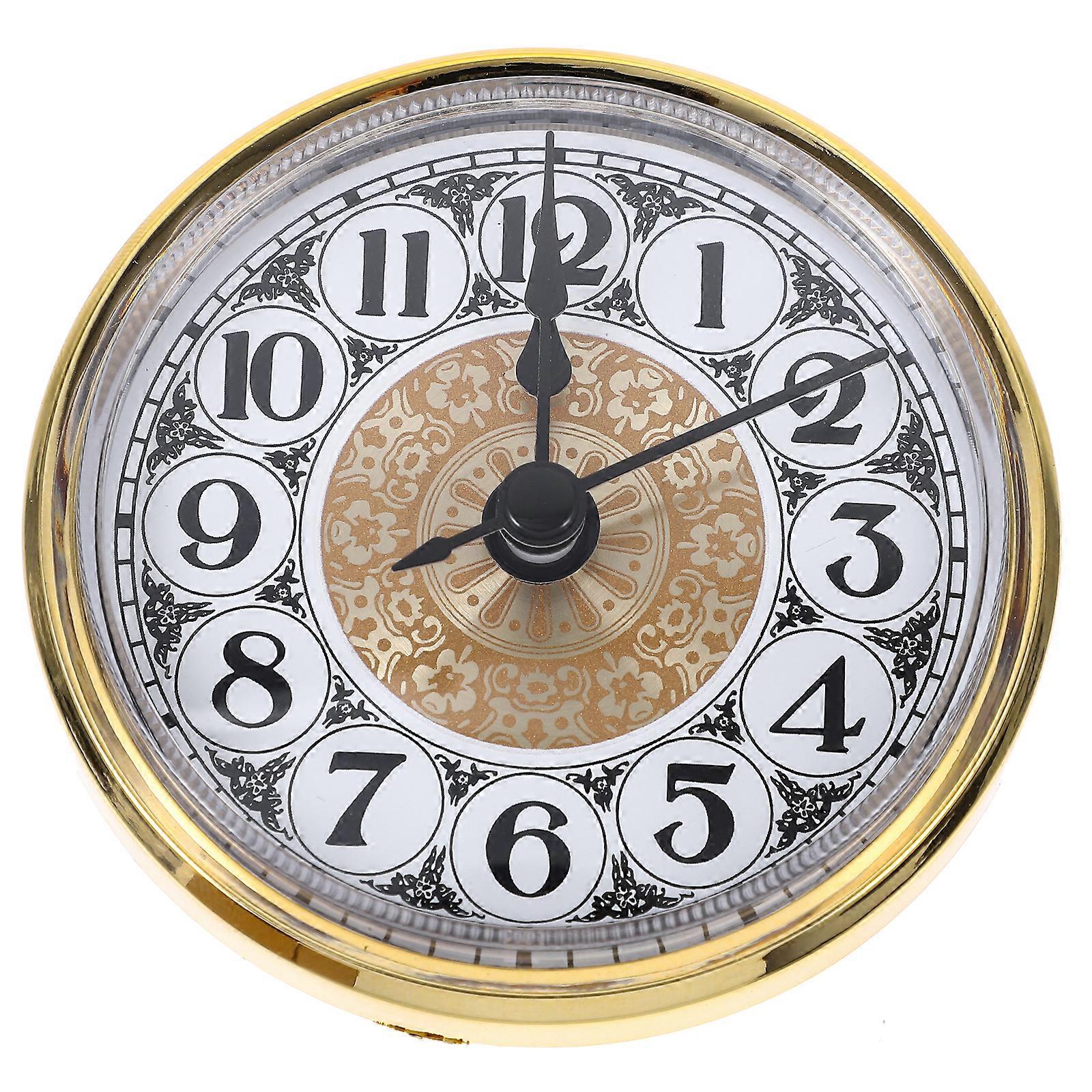 Horloge de remplacement Insert Miniature Clock Face Clock Kit Mini Clock Insert Home Supply