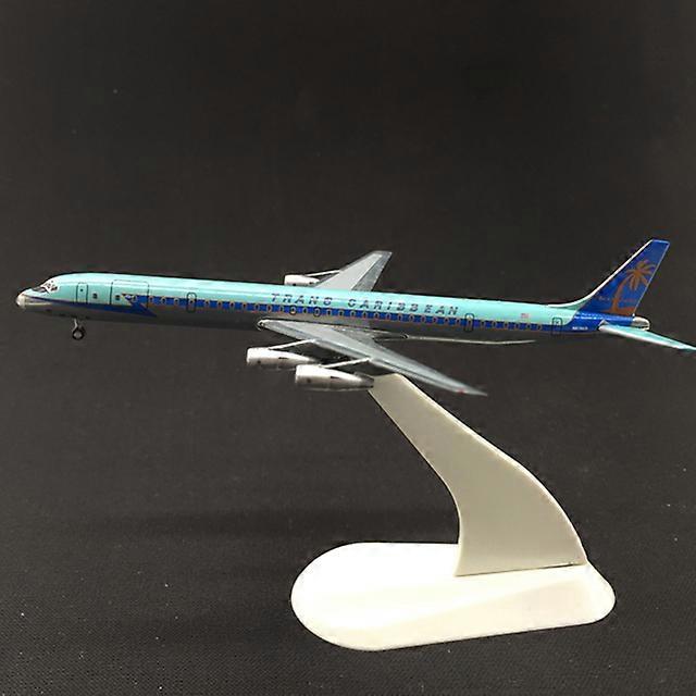 13CM DC8 Plane Model 1:500 Scale DC-8 Trans Carbbean Airlines Diecast Alloy Aircraft Planes Model Airplanes Model Collection Toy