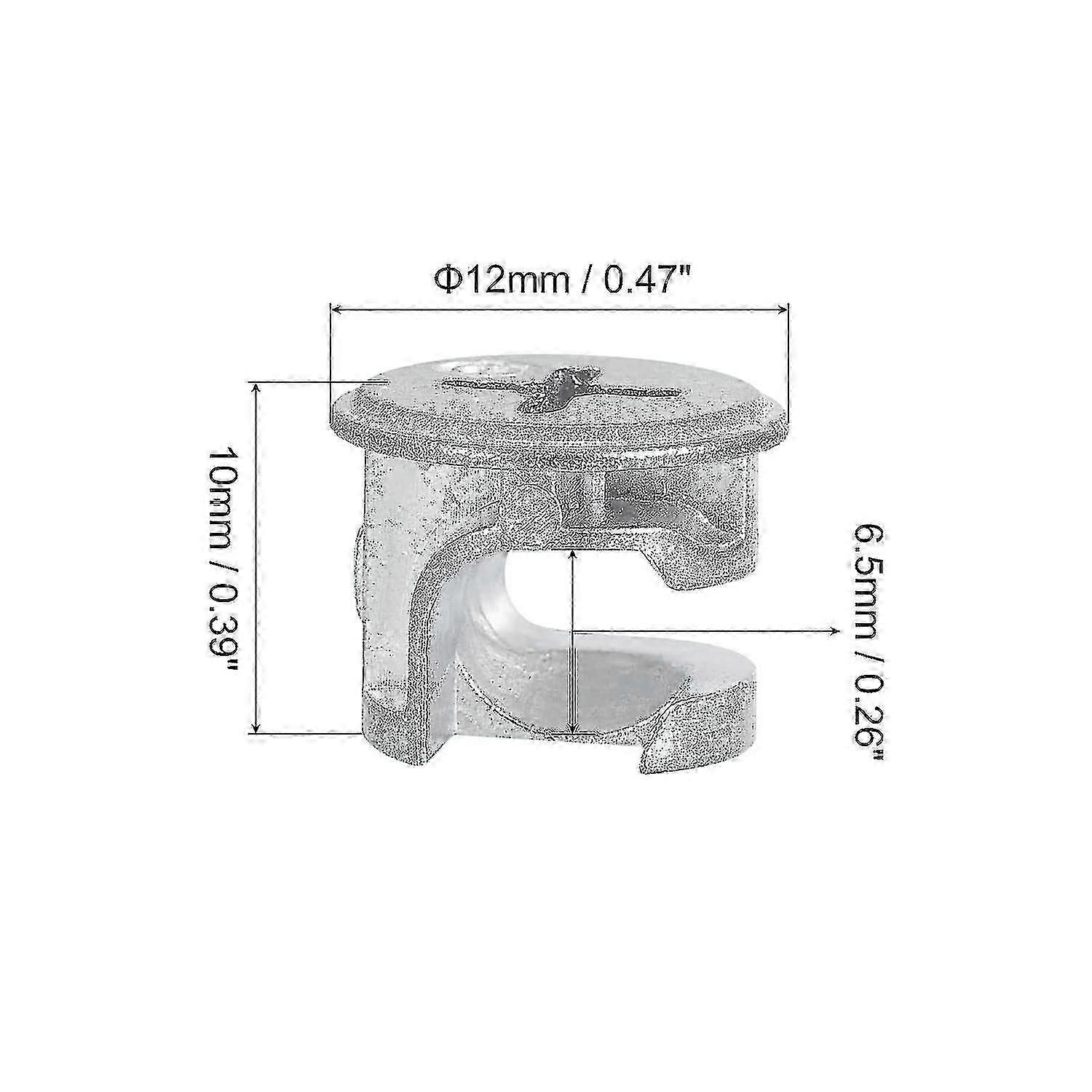 Map Cam Lock Nut For Furniture 8pcs 12x10mm Joint Connector Locking Nuts Furniture Connecting Cam Fittings