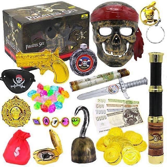 Pirate Treasure Chest Toy Set Pirate Game Party Supplies Party