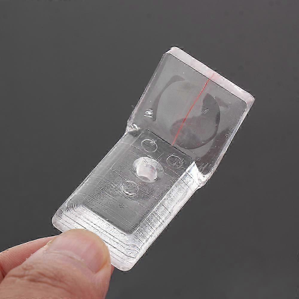 2023 NewWoodworking Magnifying Glass for Precision Saw and Router Tools, Enlarge Scale with Clear Reading and Red Line Positioning, 6mm Thickness