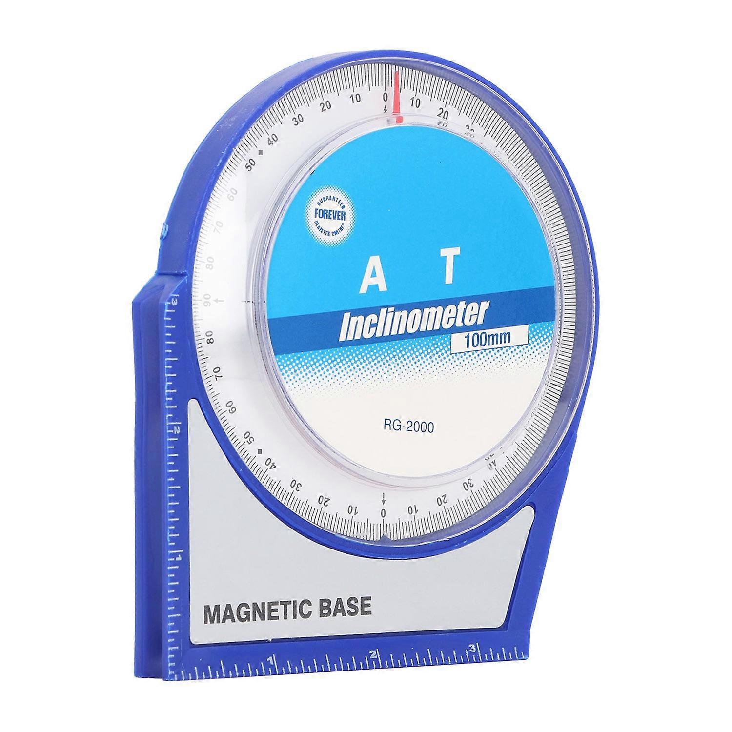 4x90 Degree Angle Finder ABS Plastic Magnetic Base Inclinometer Protractor Angle Measuring Locator T