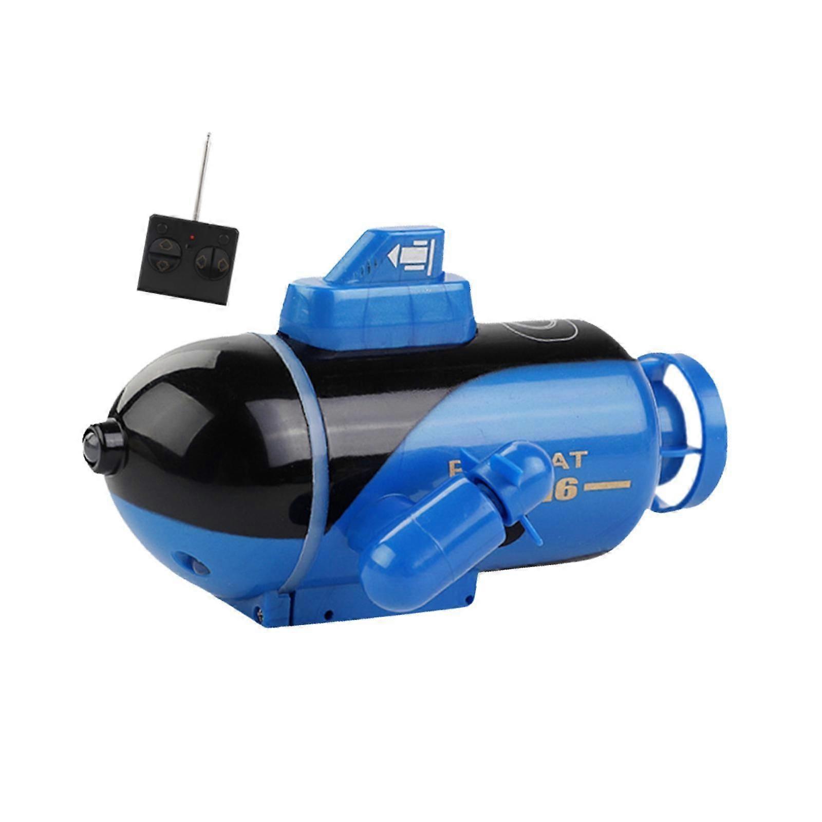 Mini RC U-Boot Spielzeug Rückwärts-/Oberflächengeschenke RC Boot für Erwachsene Jungen Mädchen Blau